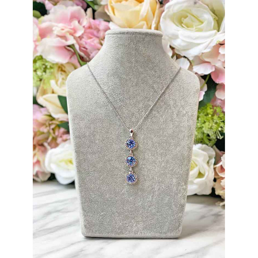Blue agate necklace - men crystal necklace - men cord necklace - Shop  Vermeer Jewellery Necklaces - Pinkoi