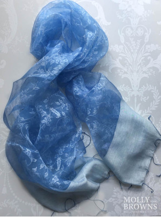 Light Silk Scarf - Light Blue